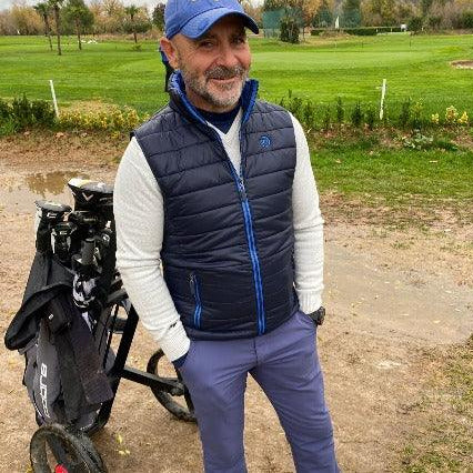 Chaleco ligero acolchado hombre. Navy y Royal - Hoyo 7