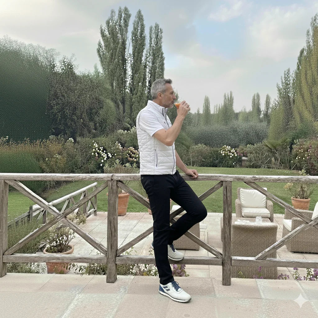 Pantalón golf entretiempo, marino, hombre. "Máxima elegancia y comodidad"