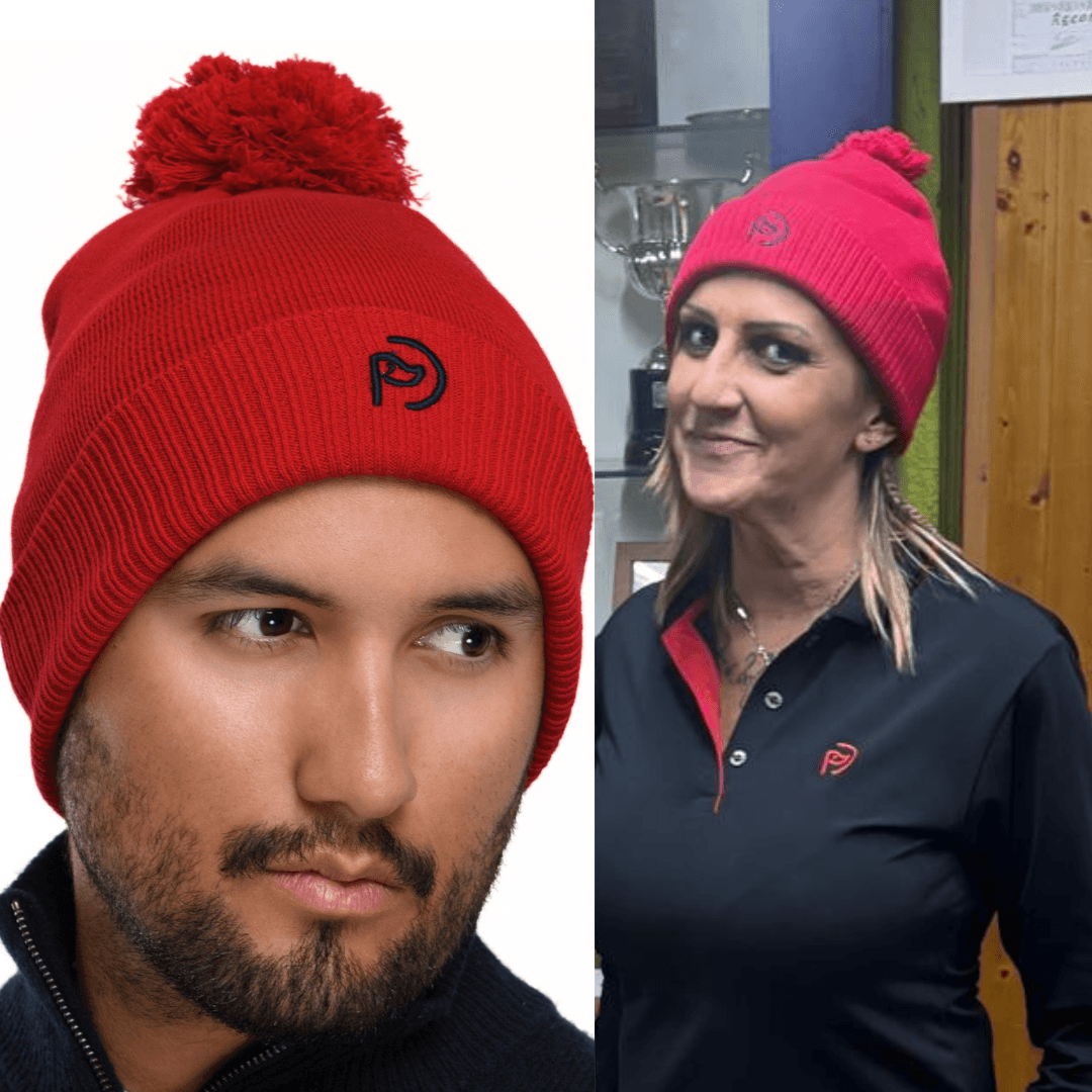 Gorro UNISEX con pompón de algodón orgánico