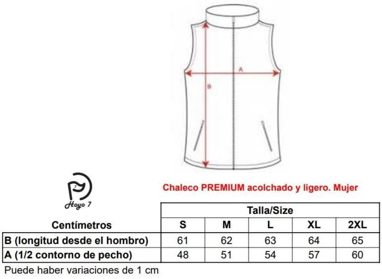 Chaleco PREMIUM (bio y vegano) mujer - Hoyo 7
