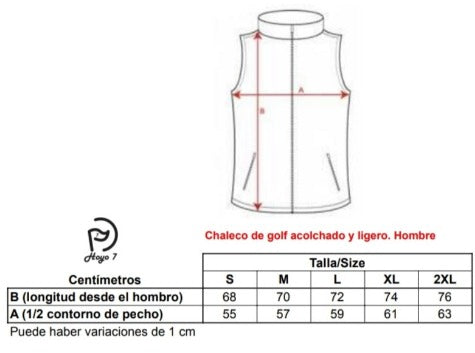 Conjunto hombre: chaleco de golf blanco + polo golf fucsia - Hoyo 7