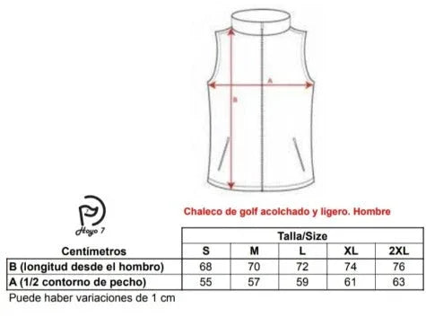 Conjunto hombre: chaleco de golf blanco + polo golf fucsia - Hoyo 7