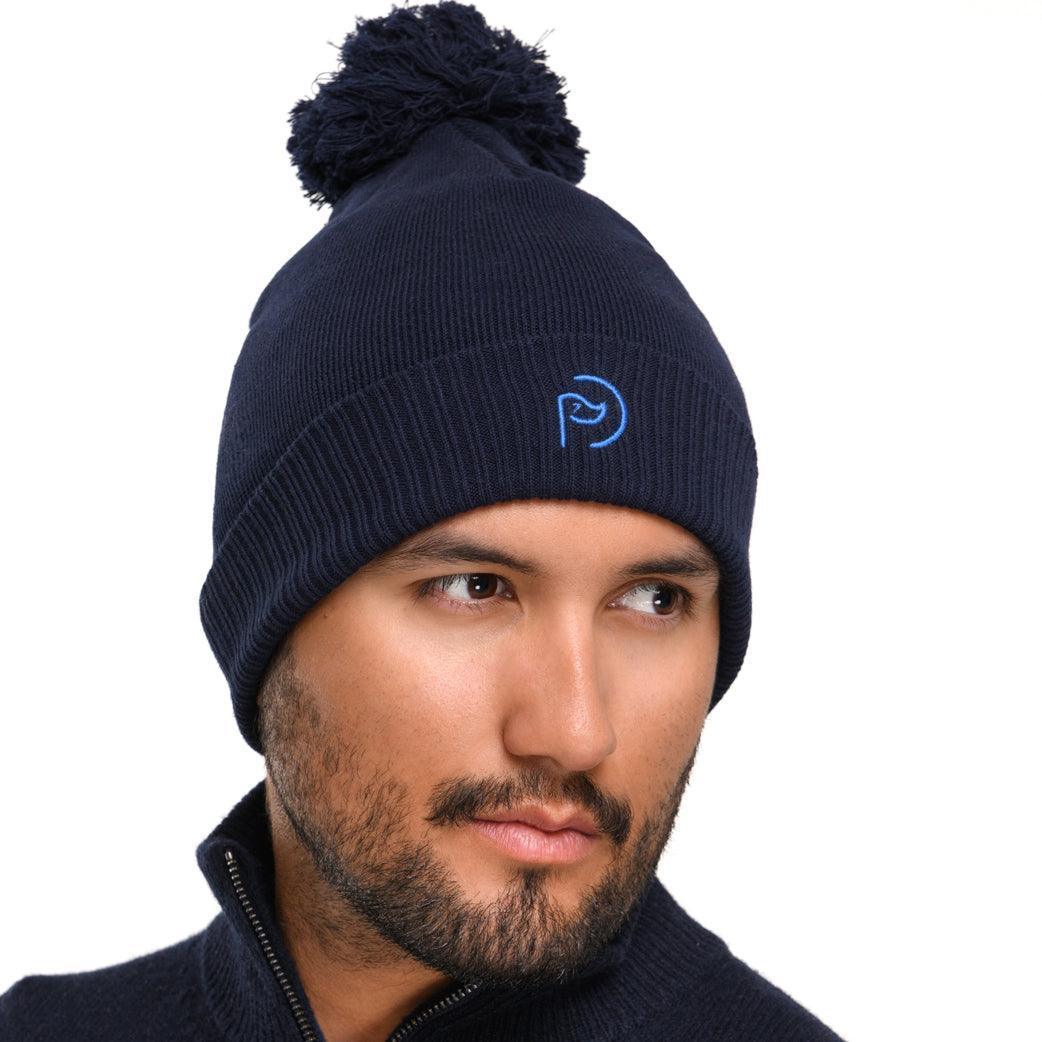 Gorro UNISEX con pompón de algodón orgánico - Hoyo 7