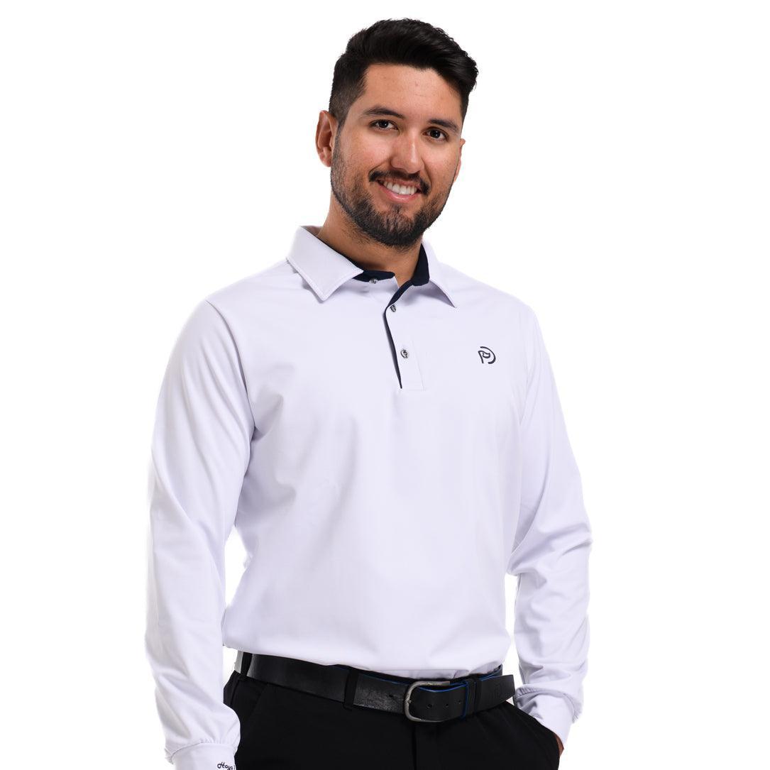 Look 2: pantalón invierno golf + polo térmico blanco (hombre) - Hoyo 7