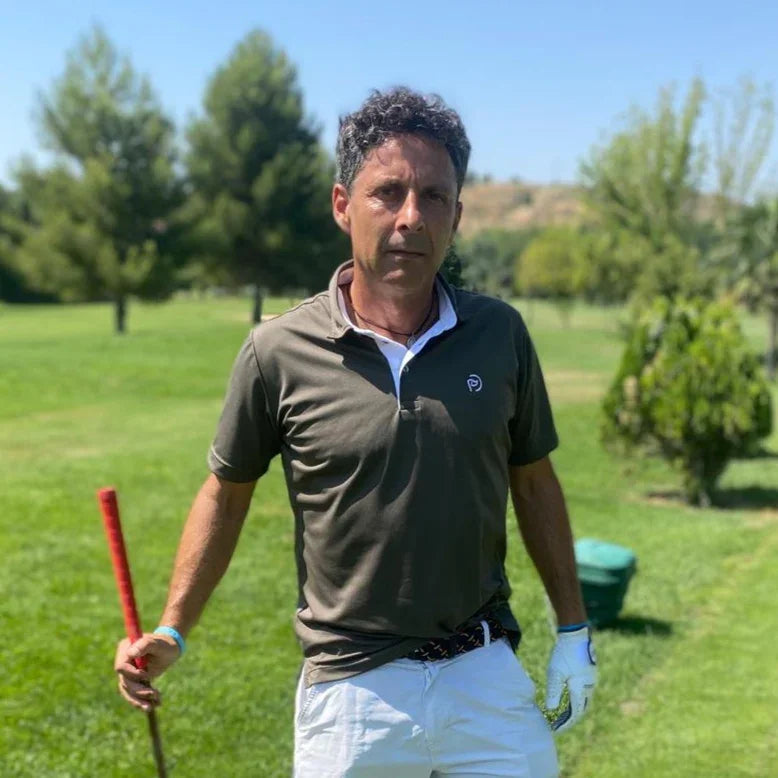 Polo técnico golf kaki hombre, siempre perfecto