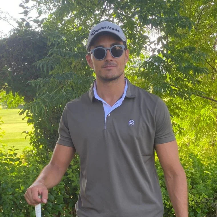 Polo técnico golf kaki hombre, siempre perfecto