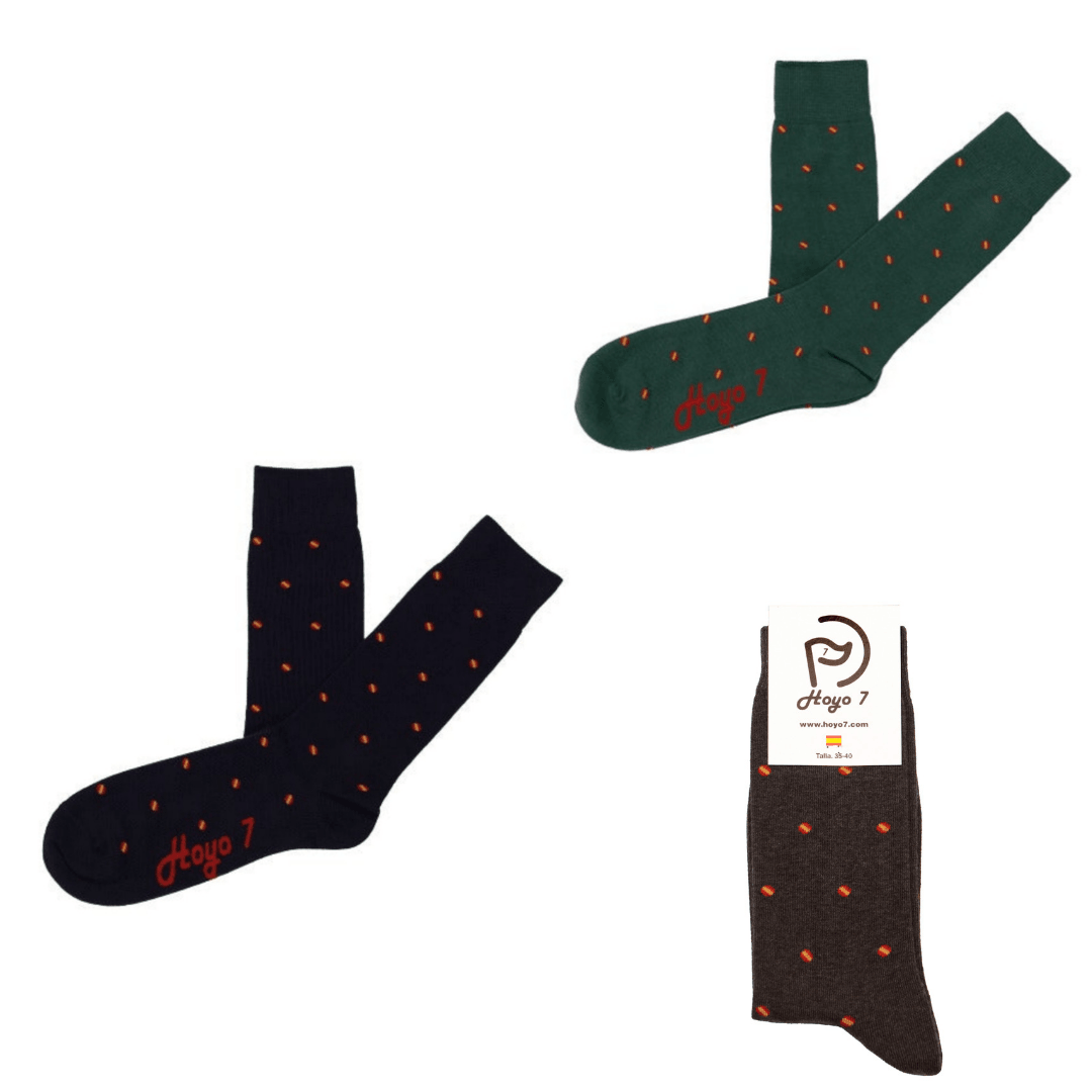 Pack 3 pares calcetines TOPITOS bandera España - Hoyo 7