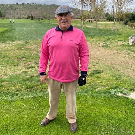 Polo de golf térmico fucsia, hombre - Hoyo 7