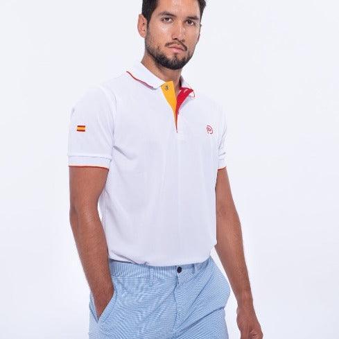 Conjunto: Polo golf España hombre + Cinturón trenzado España - Hoyo 7