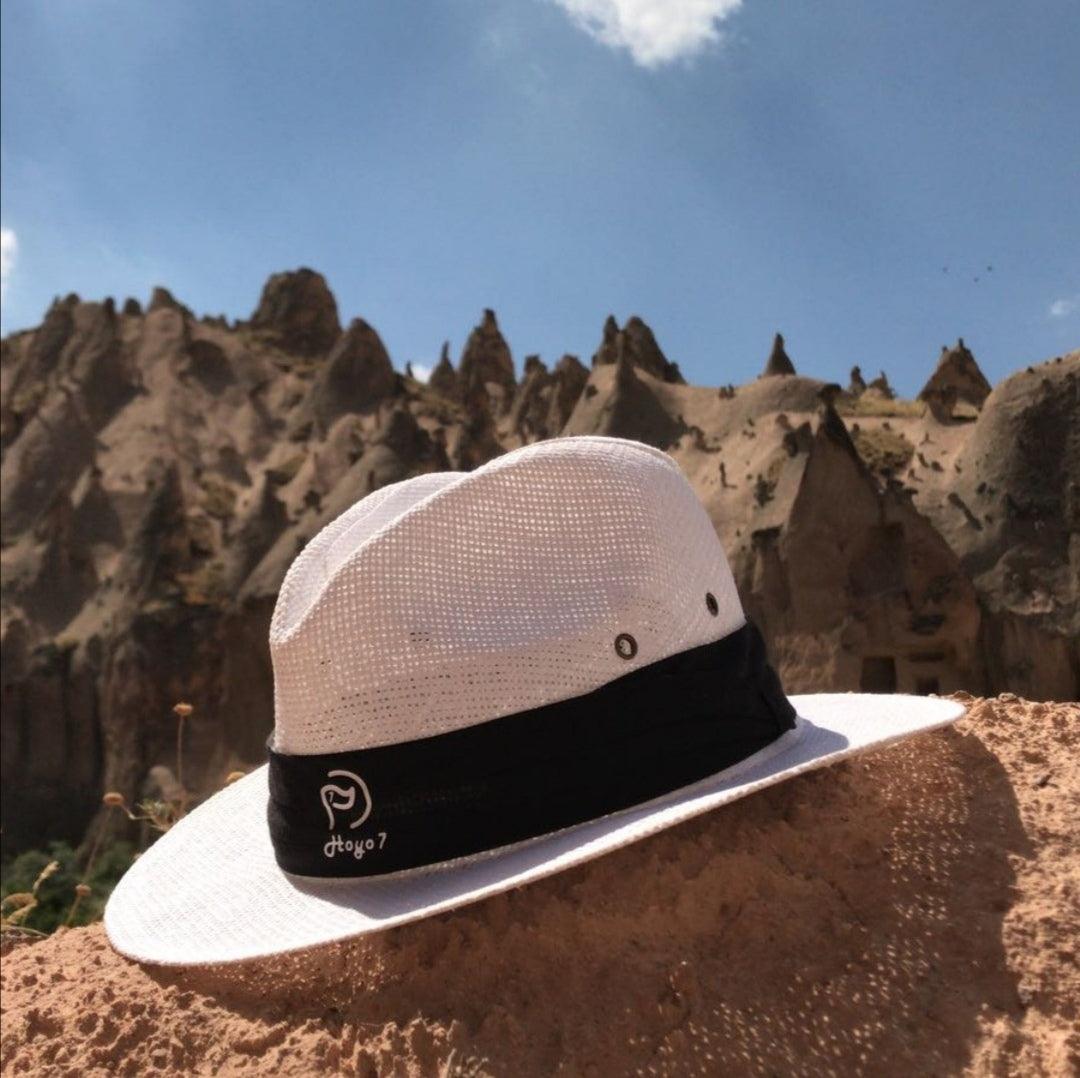 Sombrero Rejilla blanco - Hoyo 7