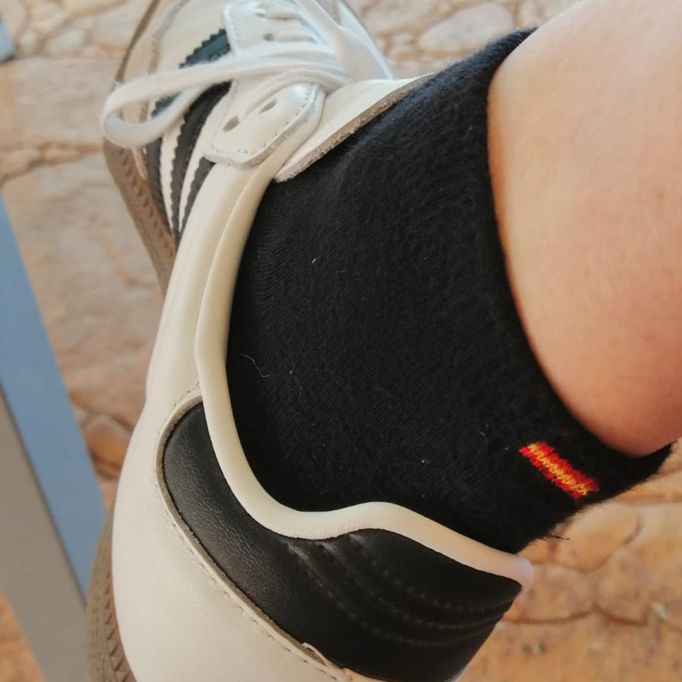 calcetines tobilleros negro unisex