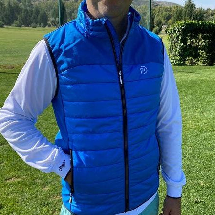 Chaleco acolchado y ligero de hombre. Azul Royal - Hoyo 7