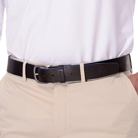 Conjunto polo térmico ligero y cinturón piel, negro, hombre - Hoyo 7