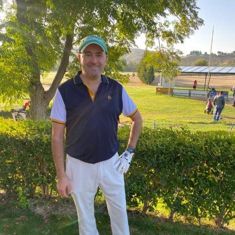 Polo de golf Bicolor Azul Marino y Blanco, UPF 50+, hombre (Outlet) - Hoyo 7