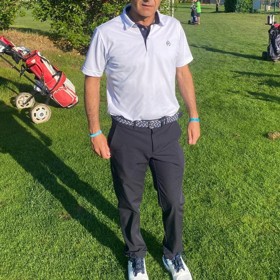 Polo técnico golf blanco hombre: cómodo y elegante