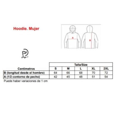 Hoodie Mujer. Algodón orgánico. Azul marino Navy (Outlet) - Hoyo 7