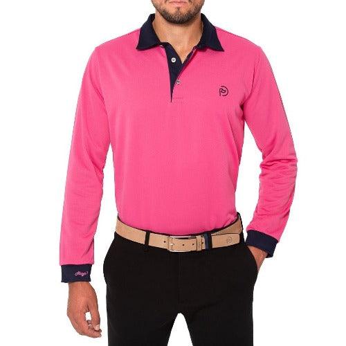 Polo de golf térmico fucsia, hombre - Hoyo 7