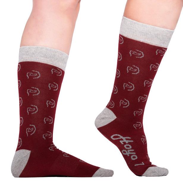 Calcetines algodón logo burdeos - Hoyo 7