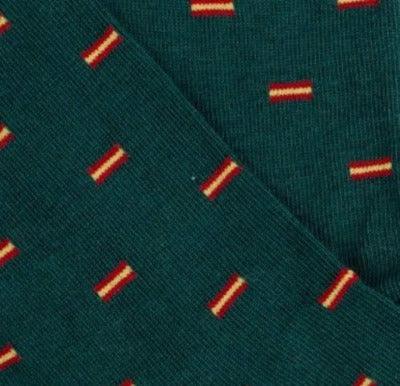 Calcetines con bandera de España, verde oscuro - Hoyo 7