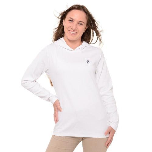 Hoodie Mujer. Algodón orgánico. Blanco (Outlet) - Hoyo 7
