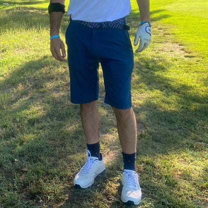 Bermudas técnicas de golf azul petróleo, hombre - Hoyo 7