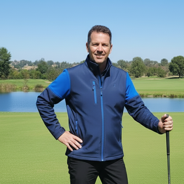 Chaqueta softshell hombree marino