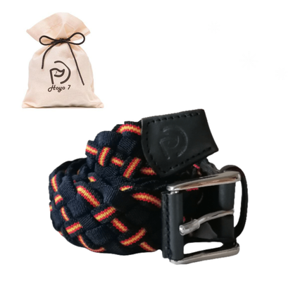 Elastischer geflochtener Gürtel mit Spanien-Motiven, Unisex