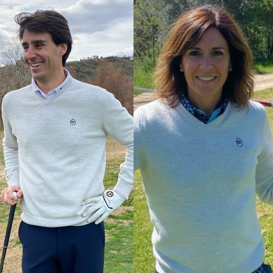 Jersey cuello pico lana gris, UNISEX