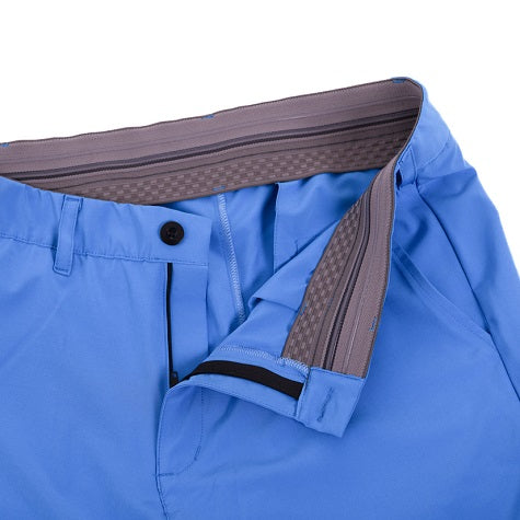 detalle cintura elástica pantalón técnico de golf azul