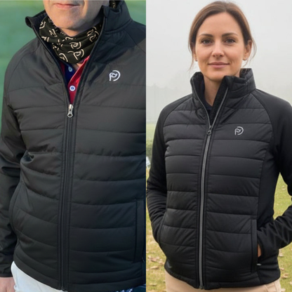 Chaqueta híbrida elástica UNISEX, negro | Tu juego exige lo mejor