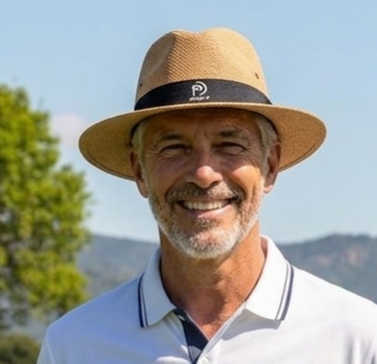 Sombrero golf de rejilla transpirable - Tostado