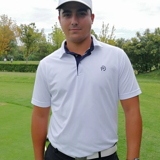 Polo técnico golf blanco hombre: cómodo y elegante