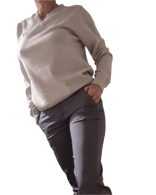 Pantalón largo de golf (mujer), gris - Hoyo 7