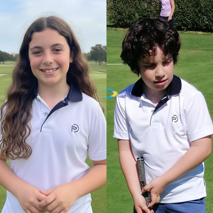 Polo técnico golf blanco kids, "un clásico que no puede faltar"
