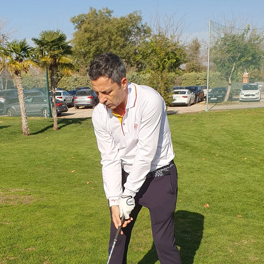 Polo térmico blanco motivos España hombre