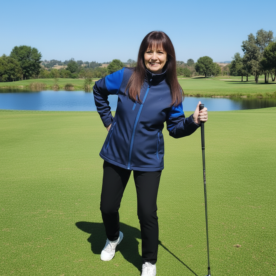 Softshell mujer marino