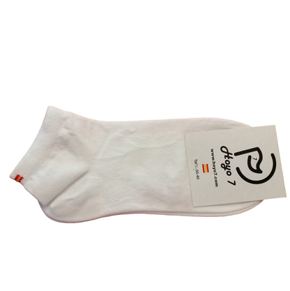 Calcetines tobilleros bandera de España, blanco