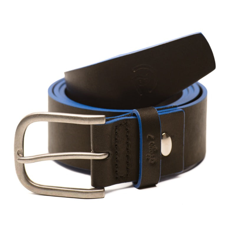 Conjunto pantalón técnico golf azul + cinturón negro