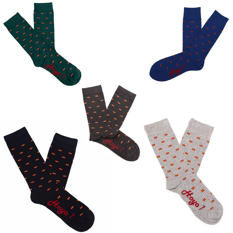 3er-Pack Socken mit Spanienflagge