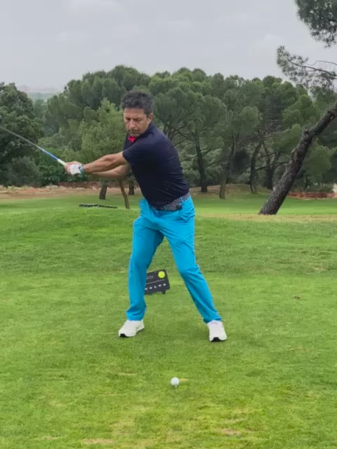 Pantalón técnico golf entretiempo azul y polo PREMIUM Ryder USA