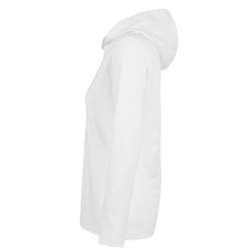 Hoodie blanco mujer lateral